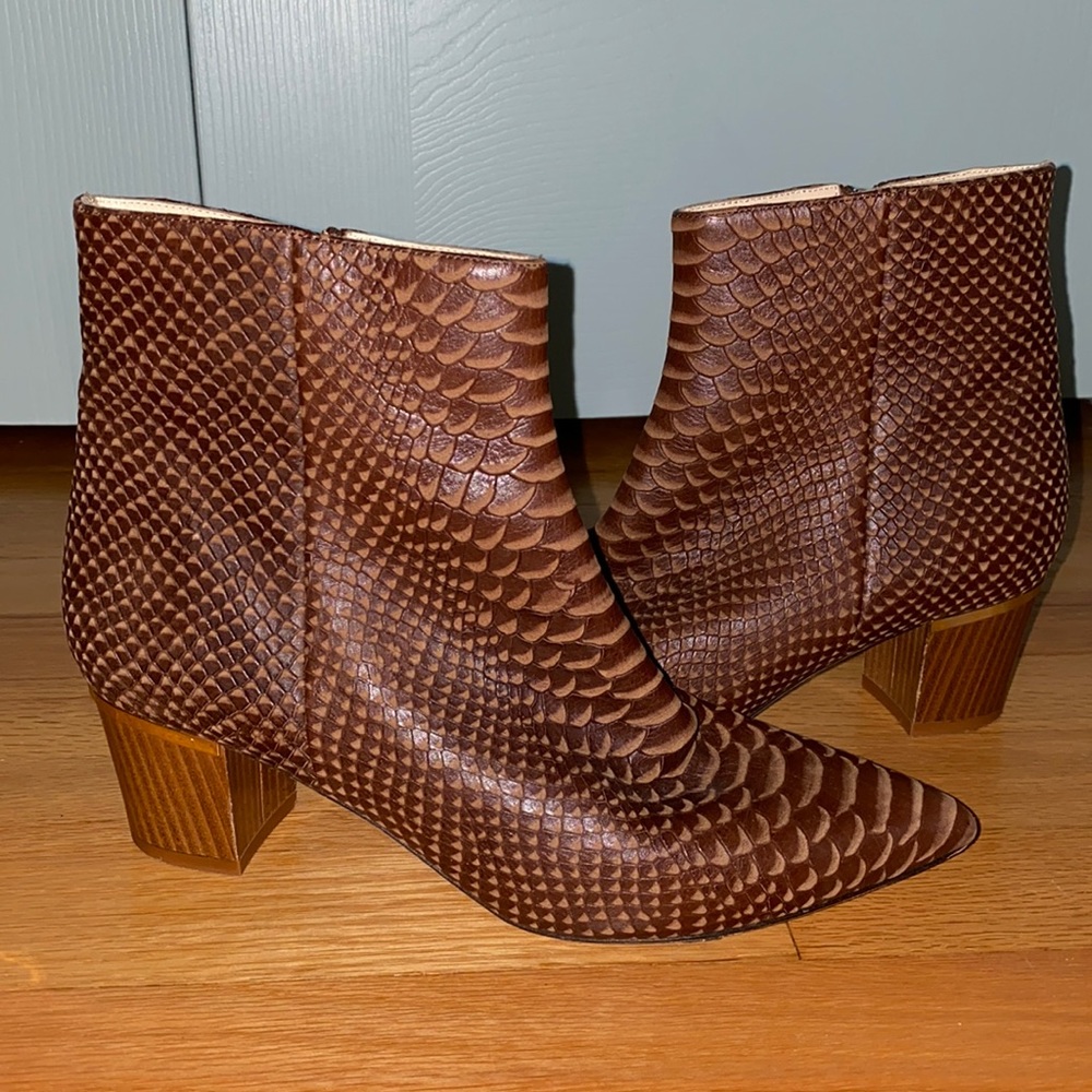 Kate Spade • Snake Skin Heeled Booties